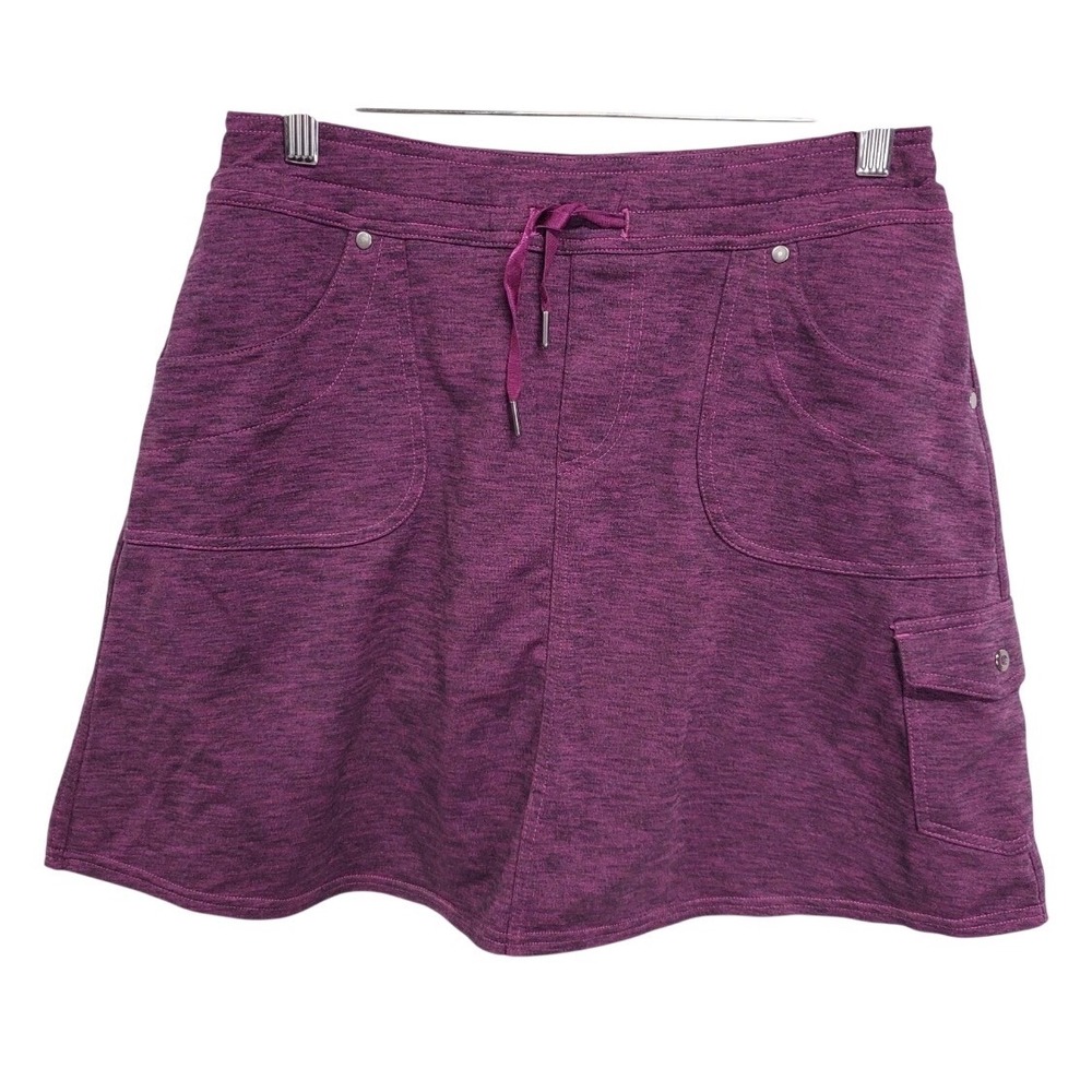 Kuhl Skort Womens XS Purple Gorpcore Hiking Activewear Cargo Pocket Heathered